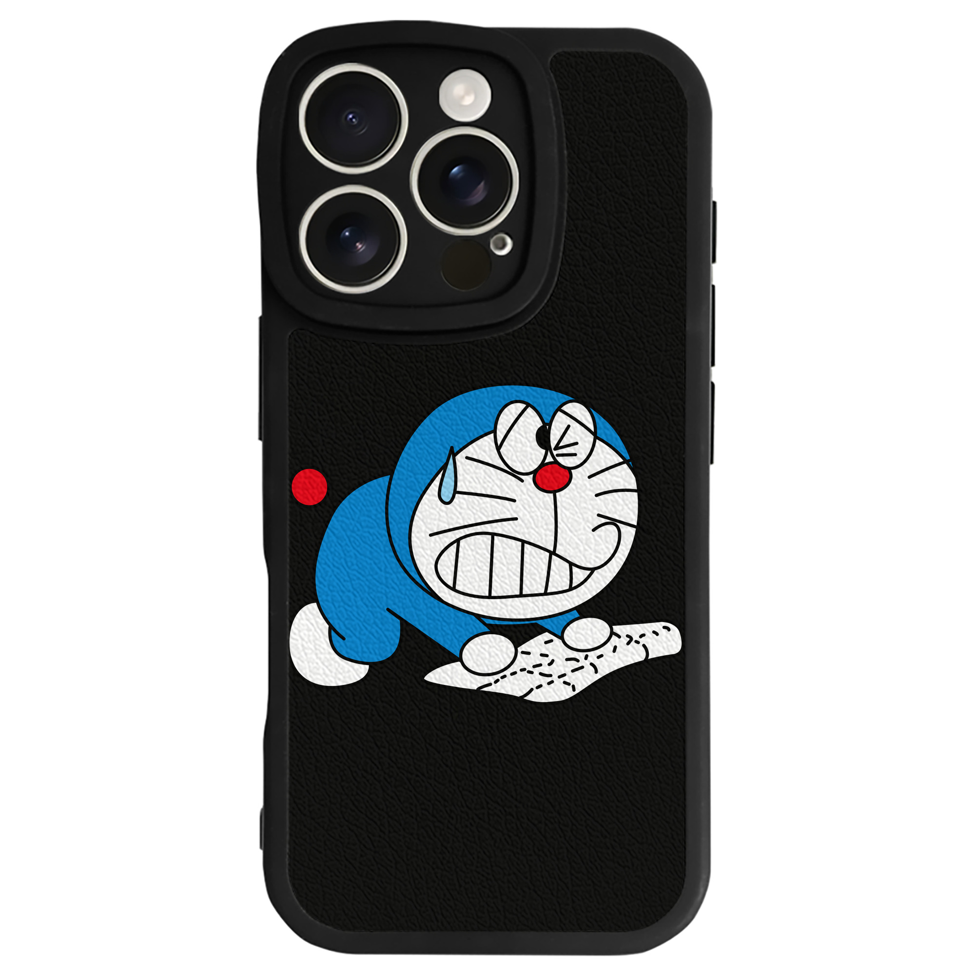 （画像用） ドラえもん Doraemon 【iPhone 16シリーズ対応】シリコンスマホケース（レザー調） 材質：シリコン